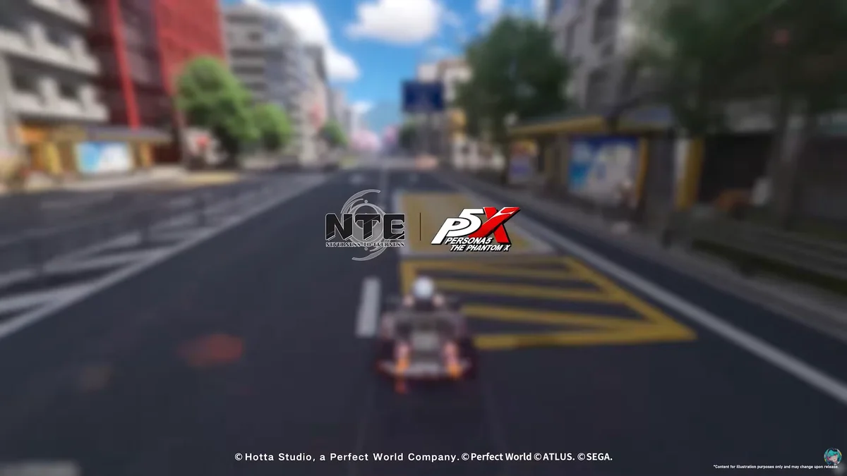 NTE Persona 5 crossover in-game — Neverness to Everness P5X racing event