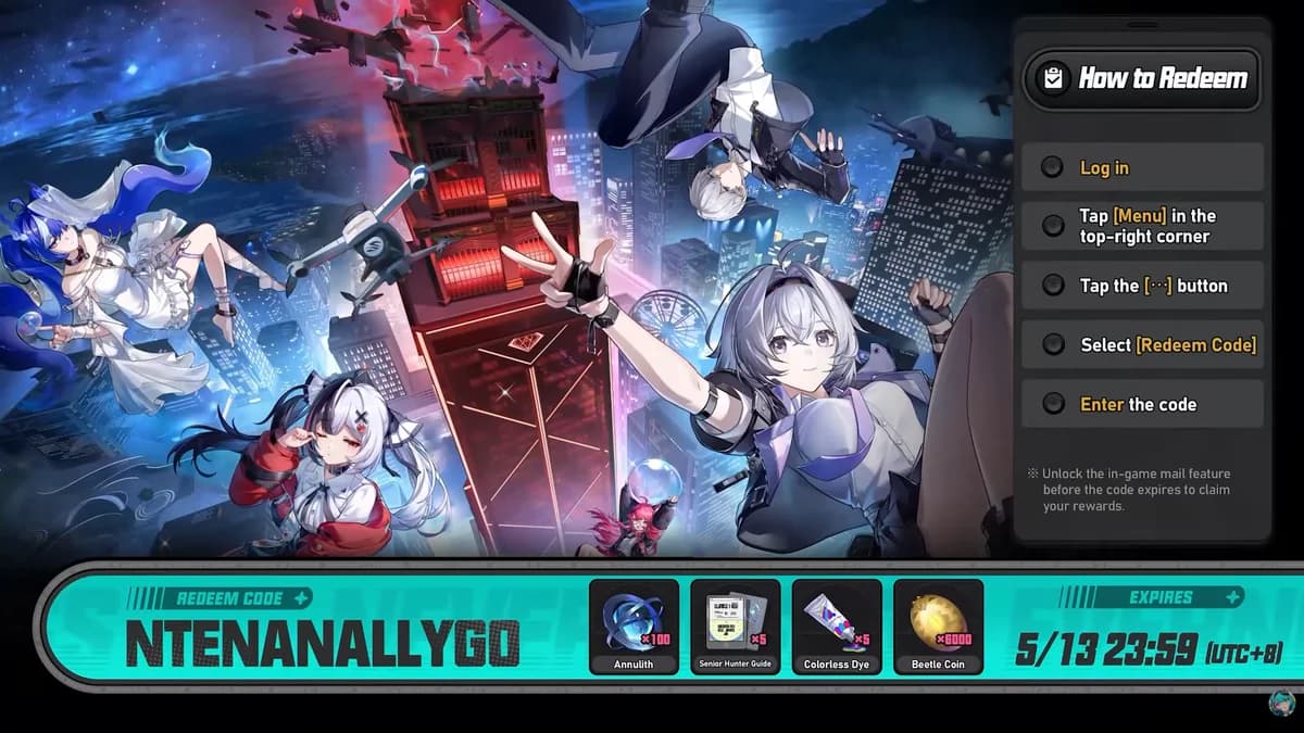 NTE Version 1.0 redeem code NTENOWTOENJOY — Neverness to Everness launch codes