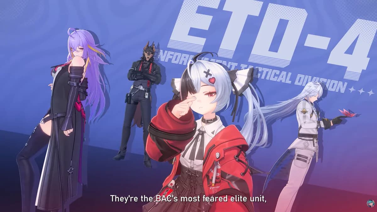 NTE ETD-4 squad — DAC elite unit upcoming Espers Neverness to Everness