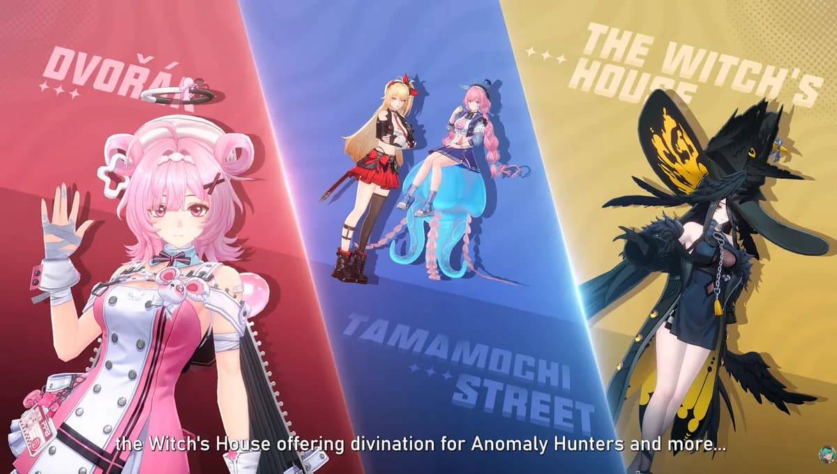 NTE upcoming factions Dvorak Tamamochi Street Witch House — Neverness to Everness future Espers