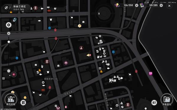 Pink Claw Bank Head Office map location in Neverness to Everness