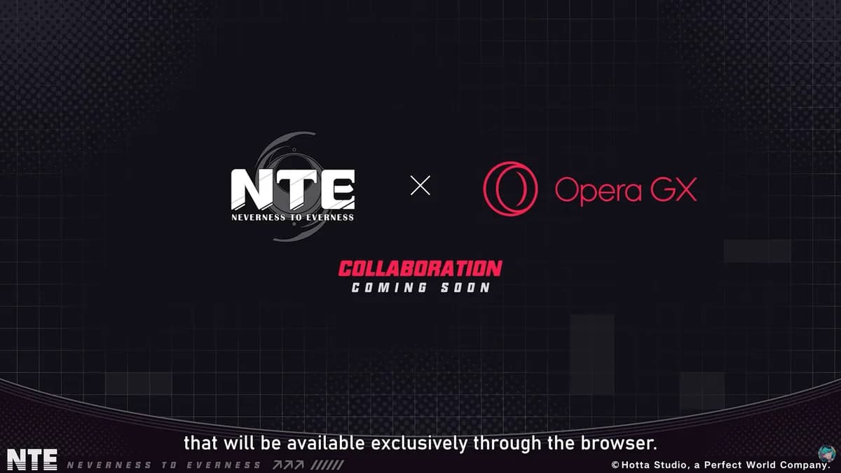 Colaboração NTE x Opera GX por vir — Exclusiva do navegador Neverness to Everness