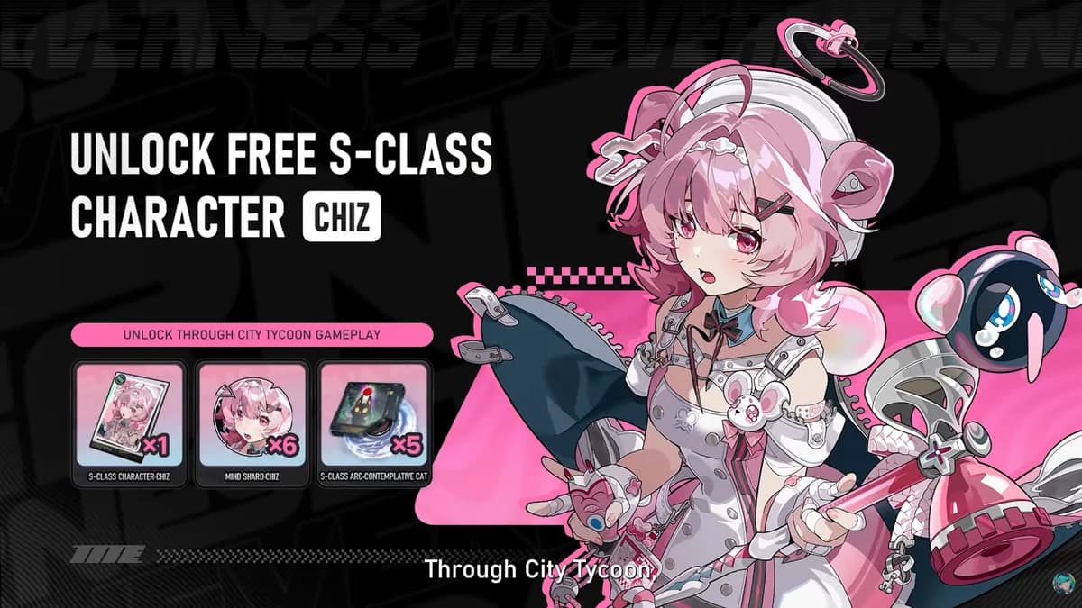 Personagem de classe S gratuito Chiz do NTE via Tropeiros da Cidade — recompensa de lançamento Neverness to Everness