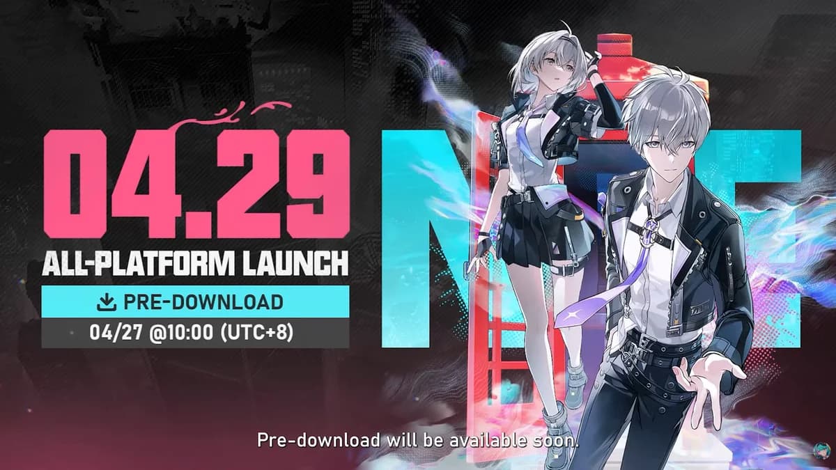 NTE pré-download 27 de abril de 2026 — Neverness to Everness lançamento em todas as plataformas em 29 de abril