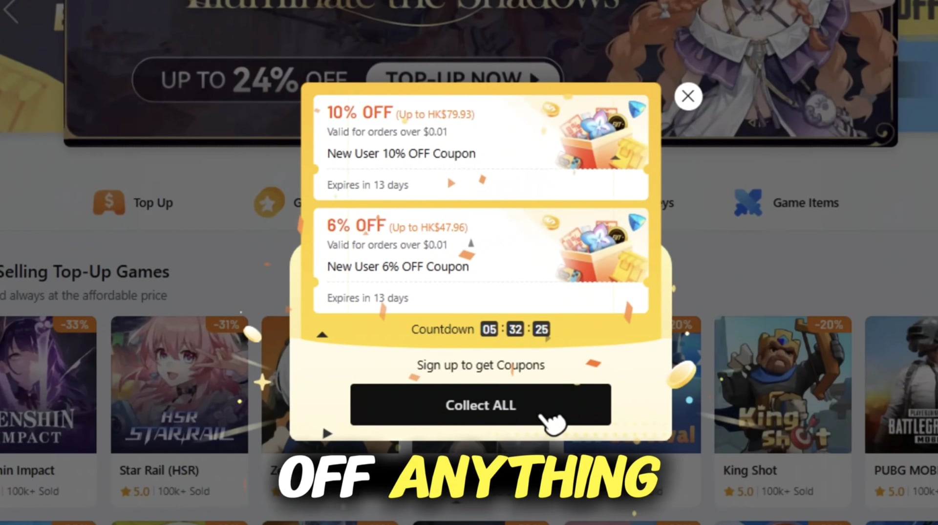 LootBar 10% off coupon for NTE top-up