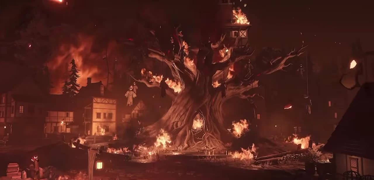 The burning medieval village of St. Arbor, the new Location Anomaly in NTE 1.4