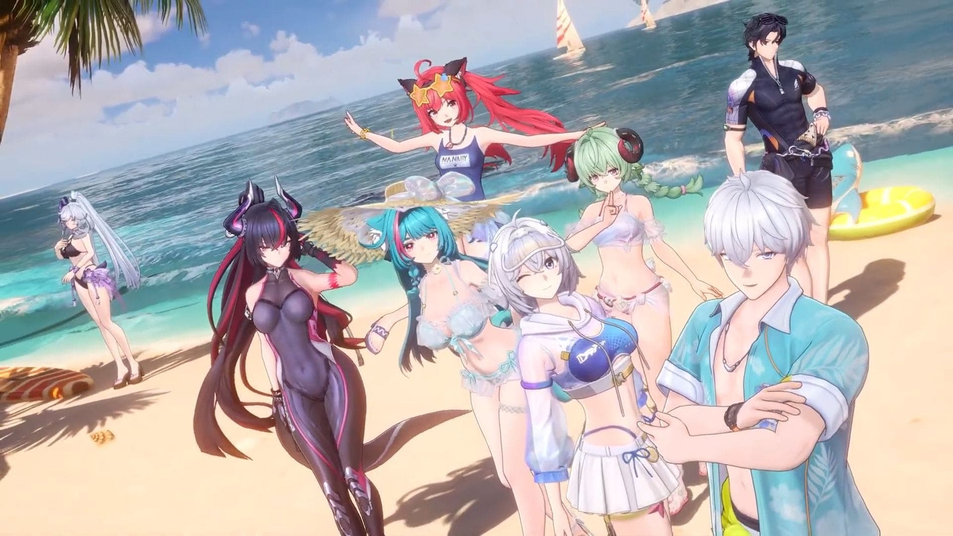 The eleven summer outfits announced for NTE Version 1.3