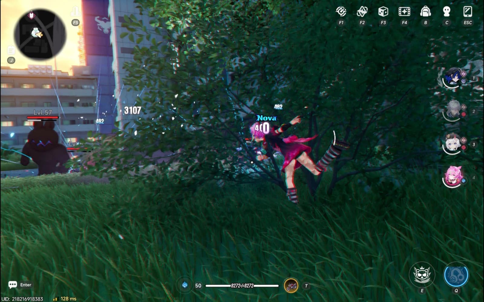 Nova detonating on an enemy in NTE