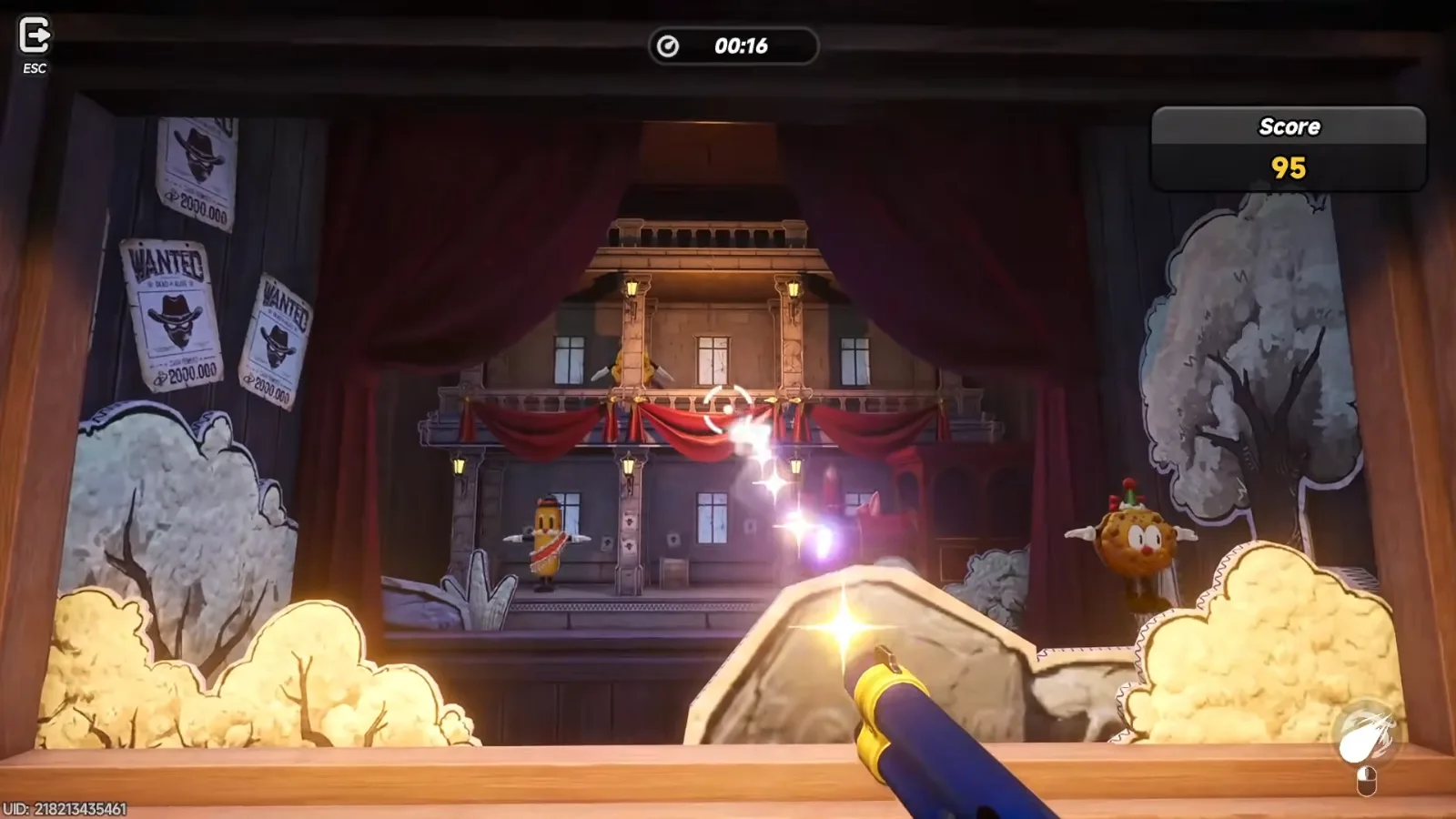 Plushie Shootout in NTE Pukaland, a Wild West shooting gallery where plushies pop out from behind rocks, score 95