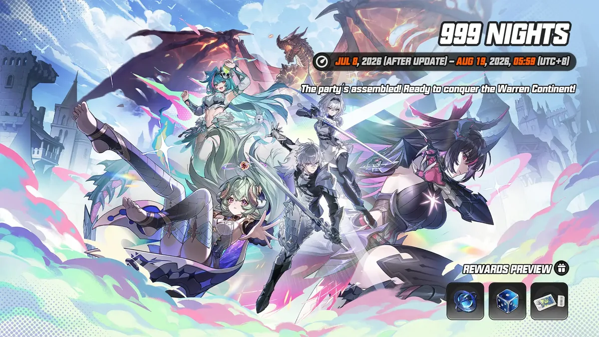 999 Nights Permanent Mode — NTE event art | Neverness to Everness