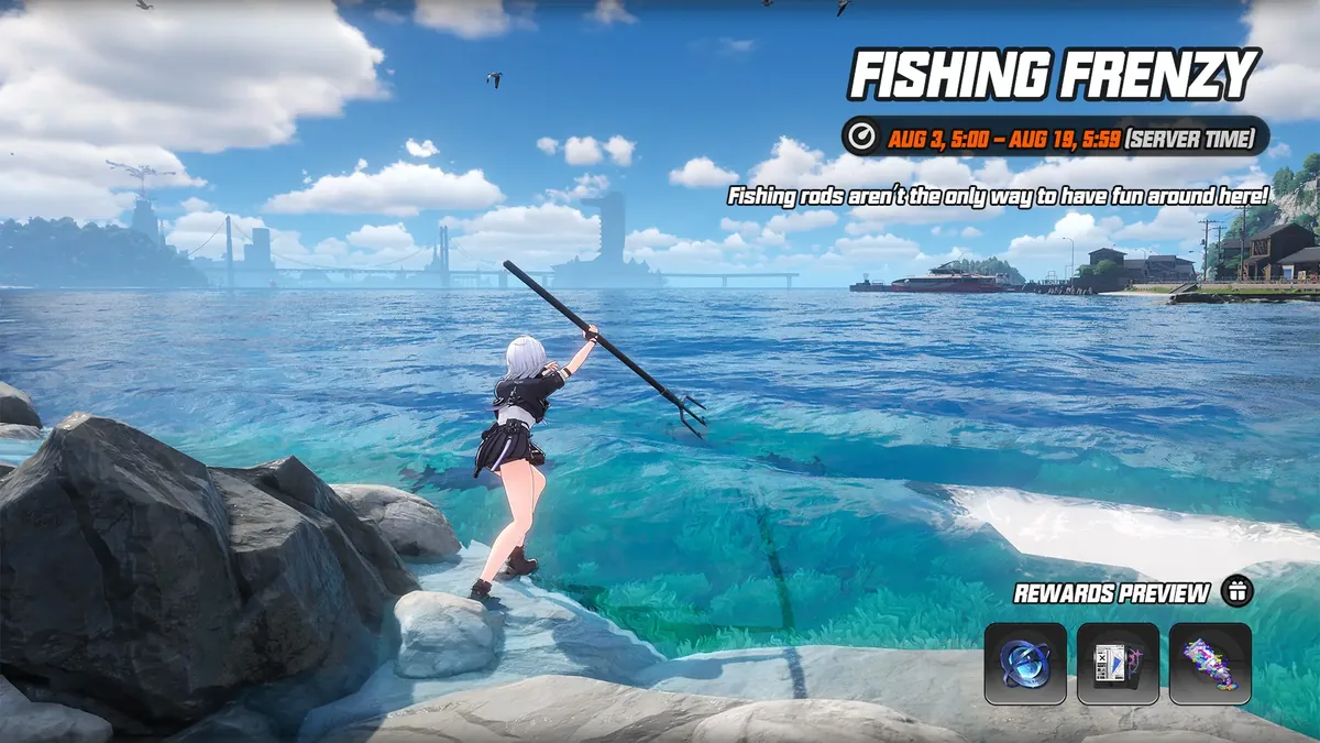 Fishing Frenzy — NTE event art | Neverness to Everness
