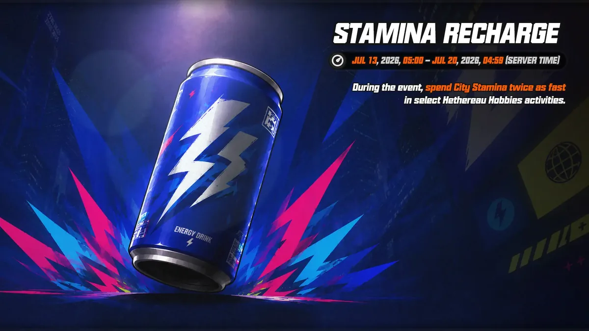 Stamina Recharge — NTE event art | Neverness to Everness