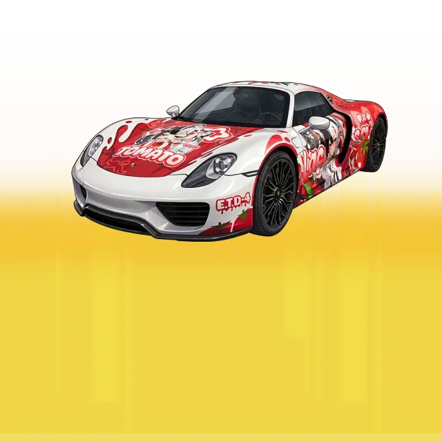 Tomato Dash - Livery — NTE vehicle skin (Porsche 918 Spyder) | Neverness to Everness